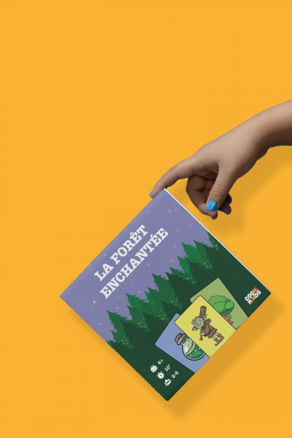Boîte de jeu de La Forêt enchantée, un jeu coopératif pour les enfants de 6-10 ans.